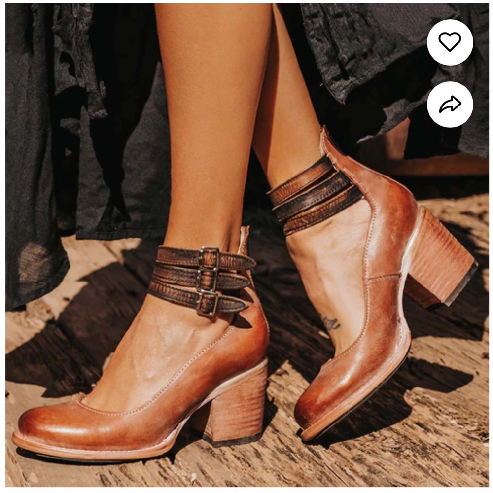 NEW IN BOX Freebird Randi Heeled Mary Jane with Ankle Straps Size 6